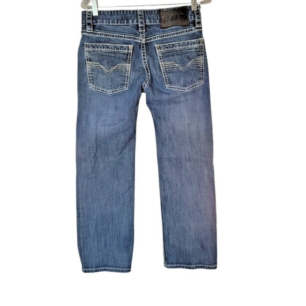 Rock & Roll Denim Jeans Mens 29/28 Pistol Straight Stretch Medium Wash - Picture 4 of 14